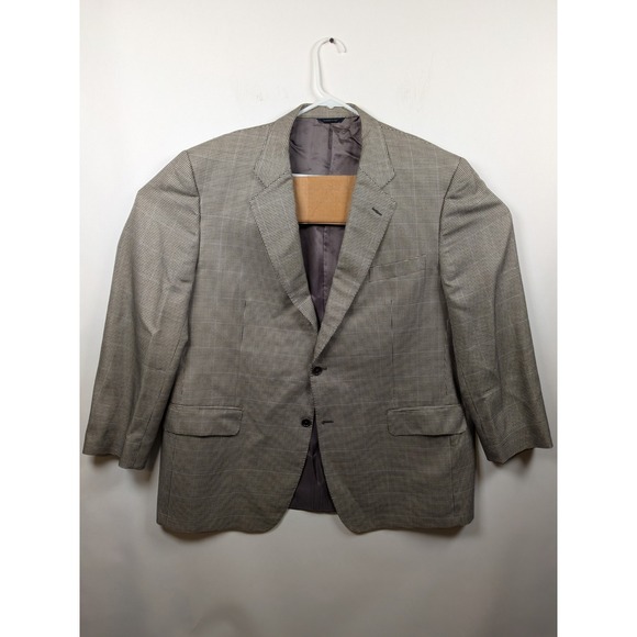 Brooks Brothers Blazer Mens 44R Herringbone Golden Fleece Silk Wool Made Italy